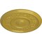 Ekena Millwork Tyrone Ceiling Medallion (Fits Canopies up to 6 3/4"), Hand-Painted Rich Gold, 16 1/8"OD x 3/4"P CM16TYRGS - alternate 3